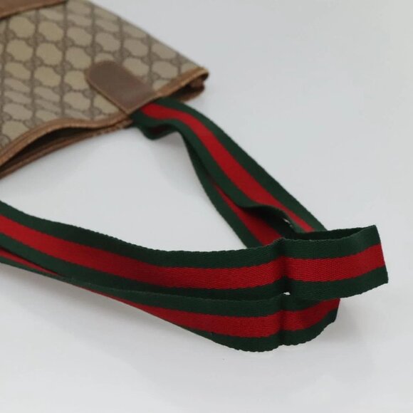 GUCCI GG Supreme Web Sherry Line Bag PVC Beige Green Red 39 02 003 Auth BD1278 - Picture 8 of 16